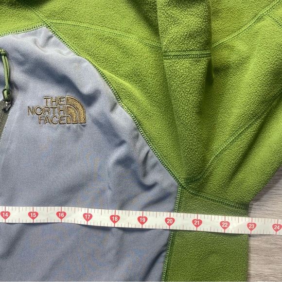 The North Face Men’s Glacier 1/4 Zip Fleece Pullover Green Gray Size Large - Picture 6 of 12
